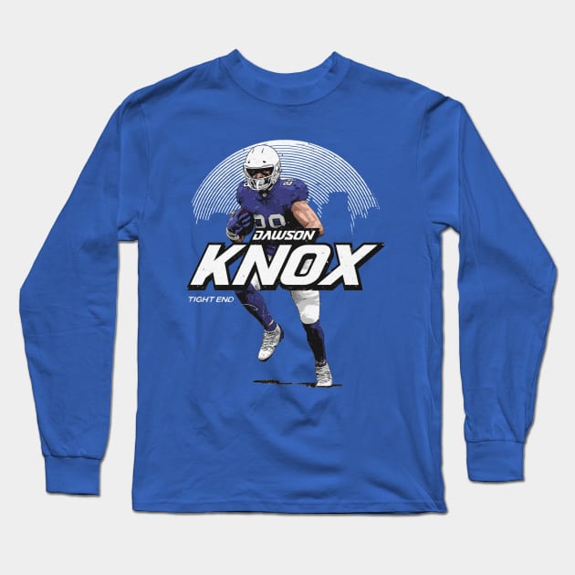 Dawson Knox Buffalo Skyline Long Sleeve T-Shirt by Buya_Hamkac